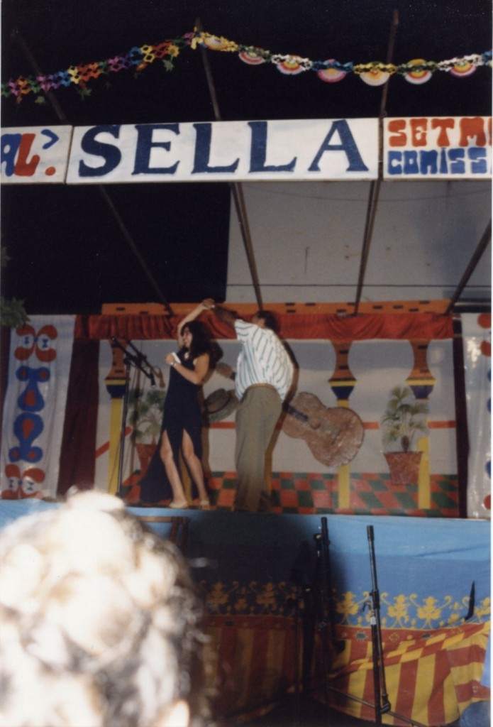 Cati i Manolo el Retor, presentadors del XXXI Festival de Sella. 1993