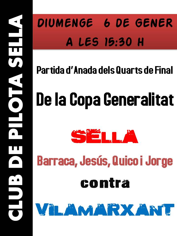 Cartell Copa Generalitat 2012